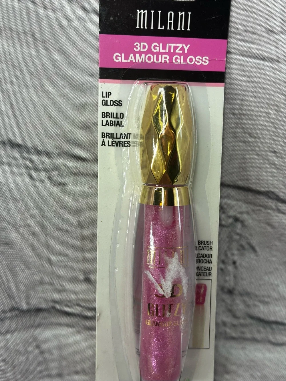 5/$20Milani 3D Glitzy Glamour Lip Gloss Shade 40 Starshine Barbiecore Makeup NIP